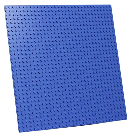 Florappy Classic Baseplate, Building Base, 10x10 Build and Display Board, 32x32 Stud Compatible with All Major Brands (Blue, 2, piece)