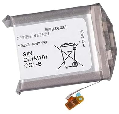 Ukkipower Ersatz Akku EB-BR800ABU 1ICP6/25/29 Für Galaxy Watch Gear S4 46mm SM-R800 SM-R805 (3.8V, 472mAh/1.81Wh)