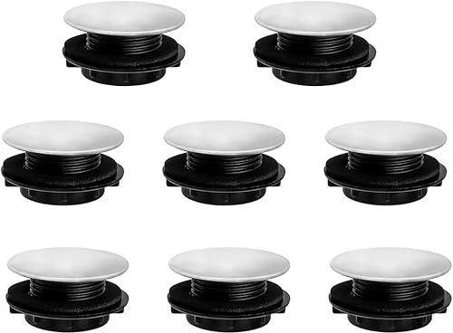 Bestgle 8 Pièces Couvercle d'Évier de Cuisine, Couvercle du Trou d'Évier, Bouchons de Lavabo en Métal, Obturation de Trou de Robinet, pour Lavabo Salle de Bain et Trou De Fixation pour 28-38mm/1.1-1.5