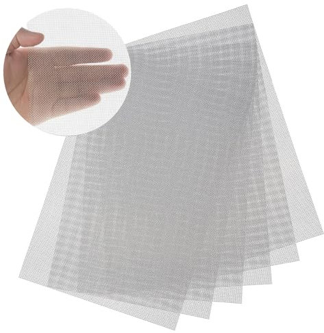 6 Pcs 20 Mesh 304 Stainless Steel Woven Wire Mesh 11.8 X8.2 (30cm X 21cm), Rust Resistant, Sturdy and Heat-Resistant, Suitable for DIY, Cages, Ventilation Openings, Gardens, and Window Screens.