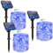 Peasur 3 Paquete Guirnaldas Luces Exterior Solar, 12M 120 LED Luces Led Solares Exteriores Jardin 8 Modos IP65 Cadena de Luces Decoracion para, Terraza, Fiestas, Bodas, Patio, Jardines (Azul)