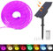 KISUFU 24V Solar Neon LED Streifen, 2835 120 LEDs/m IP65 Wasserdicht Solar Flexible Neon DIY Strip Lichtband mit 1.5W USB-Lade-Plug-in-Solarregler für Garten im Freien, Party, Hochzeitsdekoration.