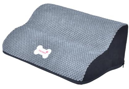 Dualoai Escalier pour Animaux de Compagnie, Plateforme pour Chiens, Marchepieds Antidérapants, Gris