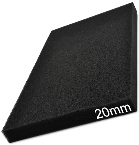 Easyboost Filtro dell'aria Spugna Universale da ritagliare 29x15cm Spessore mm per Scooter Moto Quad Tosaerba Decespugliatore Motosega Filtraggio per Carburatore (Spessore 20mm)