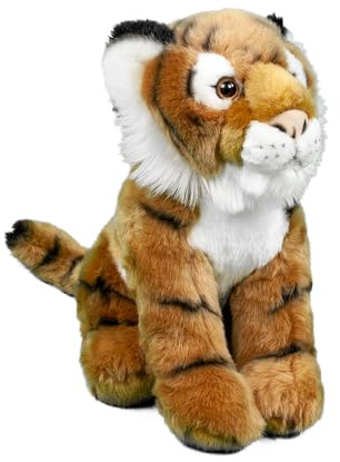 Teddys Rothenburg Kuscheltier Tiger rot getigert sitzend 30 cm Plüschtiger Plüschtier