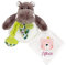 KDO MAGIC - Doudou personnalisé - Personnalisable avec Un prénom - Peluche personnalisée - Cadeau Naissance, garçon, Fille, bébé, Anniversaire (Ours Rose, Hippopotame)
