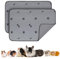 PICK FOR LIFE Saugfähige PIPI-Pads für Meerschweinchen, 4 Stück 30x30cm Waschbare PIPI Pads für Kaninchen, Wiederverwendbare PIPI Matten, Unterlagen für Hamster, Kaninchen, Hunde