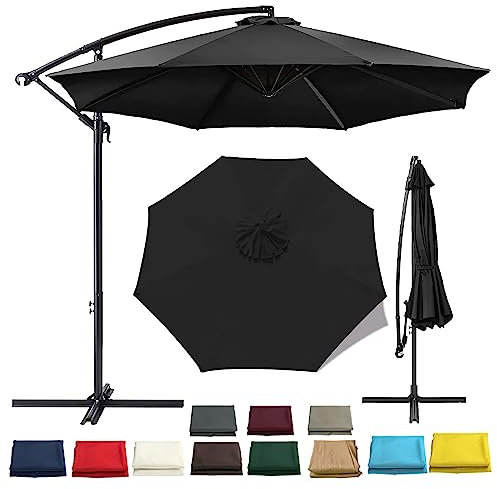 Toldo de tela impermeable anti ultravioleta para sombrilla de jardín de 2 m, 2,7 m, 3 m