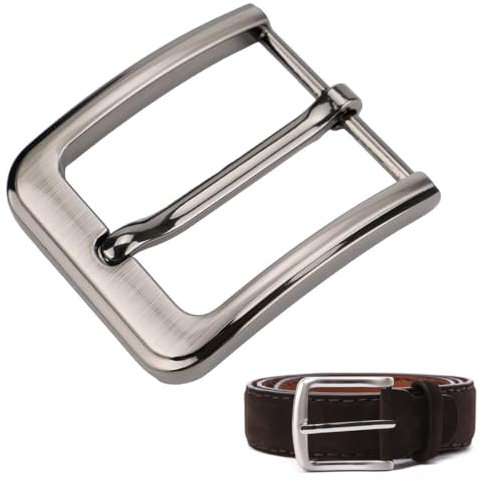 NHPY Lot De 1 Boucle De Ceinture Tactique,Boucle De Ceinture Homme,Boucle Ceinture,Boucles De Ceinture Métallique, 38-40 Mm Remplacement De Boucle Ceinture pour Hommes Et Femmes (Argent)