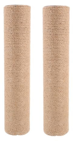 HOUDERCO 2piezas Rascador para Gatos De Sisal Postes De Reemplazo para Árboles De Gato Accesorios para Rascadores Verticales Esquinas