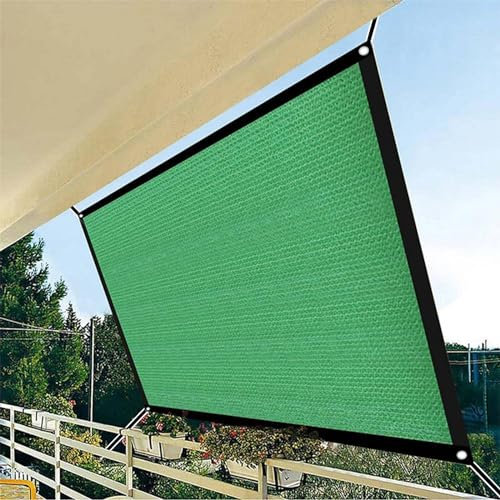 Voile D'Ombrage Filet Protection Solaire UV Tissu Toile D'Ombrage De Serres Coupe-Ventpour La Couverture Plein Air/Jardin/Serre/Pergola/ExtéRieur/Patio Lawn/Pet House 300cm*300cm, Vert