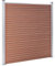 Emmtore Gartenzaun WPC Sichtschutzzaun Windschutzzaun Lamellenzaun Windschutz Sichtschutz Zaun Element Terrasse Garten 699x186 cm Braun