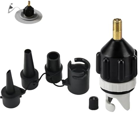 SUP Pump Adapter with Multifunctional Adapter Head - Universal Air Pump Adapter for Air Pump & Air Mattress - Compatible with Boston Valve & Standard Valves Durable