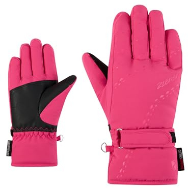 Ziener Mädchen LAMONIA-Z Ski-Handschuhe/Wintersport | Primaloft, wasserabweisend, PFC frei, pop pink, 6