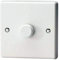 Varilight - 1 Gang 1 or 2 Way Push-on/Push-off 500 Watt Low Voltage Intelligent Dimmer with Leading E - IQP501W