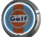 Neon Uhr Gulf Racing Wanduhr Deko-Uhr Leuchtuhr USA 50's Style Retro Neonuhr