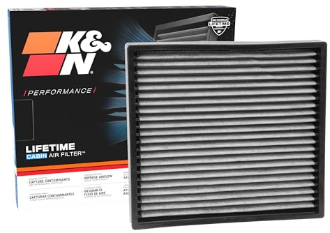 K&N LIFETIME Cabin Air Filter: Premium, Washable, Clean Air for your Cabin