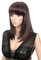 Prettyland Damen Braun gesträhnt Mittellange Glatte Natürlich hitzefeste Alltag BOB Perücke Brown Wig C721
