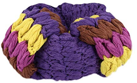 Schöner Strickschal, Herren Damen Unisex, Bunt, 21 x 230 cm, Farbe:Violett