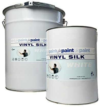 Basildon Paints White - Vinyl Silk Emulsion - 200 Litres