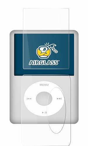 BROTECT Schutzglas für Apple iPod Classic (Display+Rückseite, 5.5 Gen.) Schutzfolie Made in Germany Panzer Folie Glas Displayschutz [ 9H, Anti-Fingerprint]