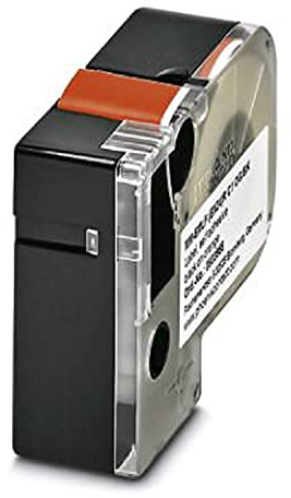 Phoenix Contact MM-EMLF Beschriftungsband Schwarz für THERMOFOX, THERMOMARK GO, THERMOMARK GO.K auf Orange