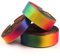 Limeow 50 Yard Regenbogen Dekoband Satin Geschenkband Schleifenband Organzaband Seidenband Taufe Deko Verpackung Stoff