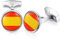 Honey Bear Gemelos para hombres -Bandera acero inoxidable para regalo de boda de negocios (Bandera española de España)
