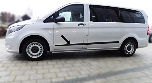 Spangenberg Seitenschutzleisten schwarz passend für Mercedes Benz V-Klasse Vito W447 ab 03.2014- F52M (3700152)