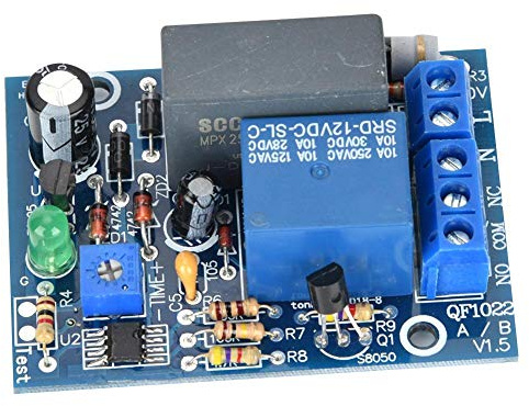 Relé de tiempo, 220VAC 10A 250VAC / 10A 30VDC Módulo de relé Temporizador de retardo Interruptor de apagado para equipos de fábrica, control de retardo de tiempo, etc.(0~10Min)