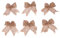 Toyvian 6PCS Burlap Bowknot Set DIY Jute Bows Vintage Hessian Bow Tie Christmas Tree Ornaments Decoration Weddings Christmas Festival Holiday Supplies