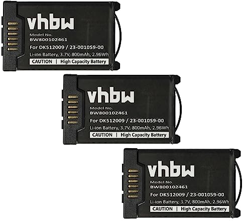 vhbw 3X Akku kompatibel mit Mitel 612d, 622d, 632d, 620d, 622dt, 610d, 612dt, 630d, 600d schnurlos Festnetz Telefon (800 mAh, 3,7 V, Li-Ion)