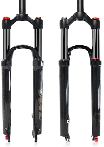 ZTZ Mountain Bike Fork,26 27.5 29 inch MTB Suspension Air Fork ,Rebound Adjust,Travel 120mm,QR 9mm,1-1/8 Straight Tube, Ultralight Mountain Bike Front Fork for XC/AM Bike(Crown Lockout/27.5inch)