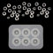 KERDEJAR Molde de Cuentas, un Paquete S925 Tapa de Cuentas Kit de Molde de Silicona para añadir una Pulsera de Cuentas joyería DIY