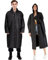 Thinkcase Regenponcho 2 Stück Regencape Herren Damen Wiederverwendbar Regenmantel Wasserdicht mit Kaputze Tragbarer Regenbekleidung Regenjacke Regenschutz für Wandern Camping Radfahren Reisen Schwarz