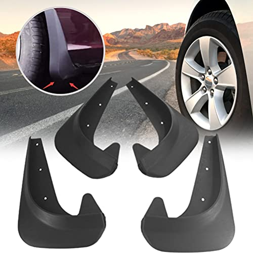 4 pezzi di accessori per lo styling delle ruote dell'auto,protezioni per pannelli antispruzzo,parafanghi per parafanghi per auto, paraspruzzi universali per auto,kit set di paraspruzzi, 180 * 250 mm