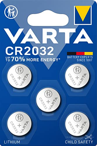 VARTA Batterie Electronics, CR2032, batteria a bottone al litio, 3 V, confezione da 50 pezzi, in confezione originale