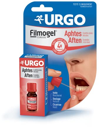 Urgo - Filmogel Aphthas in the mouth - with spatula - Treatment of canker sores and small oral wounds - 5 ml