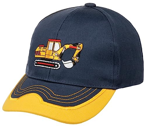 fiebig Kappe mit Stickerei | Baseballcap mit Aufnäher | Kinder Baseballkappe mit Klettverschluss (55, Mais)