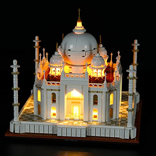 GEAMENT LED Licht-Set Kompatibel mit Lego Taj Mahal - Beleuchtungsset für Architecture 21056 Baumodell (Modell-Set Nicht enthalten)