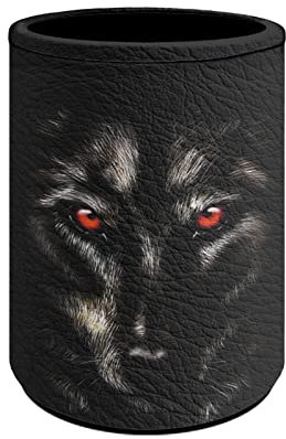 STUOARTE Trousse à crayons 3D en cuir synthétique de qualité supérieure pour enfants - Motif loup