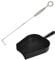Quantfire 18” BBQ Ash Removal Tool and Ash Pan for Big Green Egg Accessories, Stainless Steel Ash Tool Poker for BGE Primo and Other Charcoal Kamado Stove(at+AP)