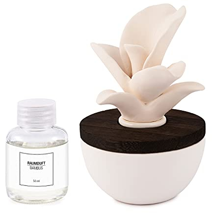 pajoma Raumduft Bambus, Keramikblume, 50 ml