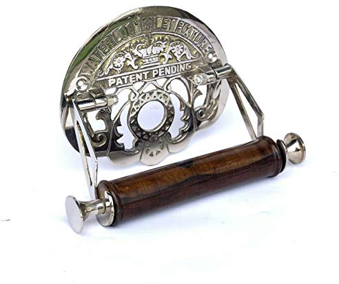 Retro Collections Victorian Water loo Toilet Roll Holder with chrome shiny finish.