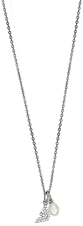 Emporio Armani Damen Sterling Silber Karabinerverschluss Halskette