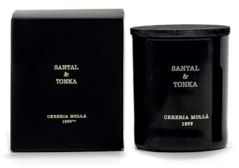CERERÍA MOLLA 1899 | Premium Kerze Santal & Tonka | 1-Docht Aromakerzen | 50 Stunden Brenndauer | Natürliche Duftkerze | Recycelbare Verpackung | Handgemachte Kerze