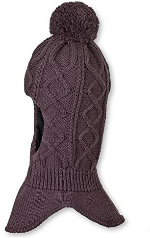 Sterntaler Baby - Mädchen Schalmütze Kleinkinder Schalmütze Bommel Strick, Rot, 47