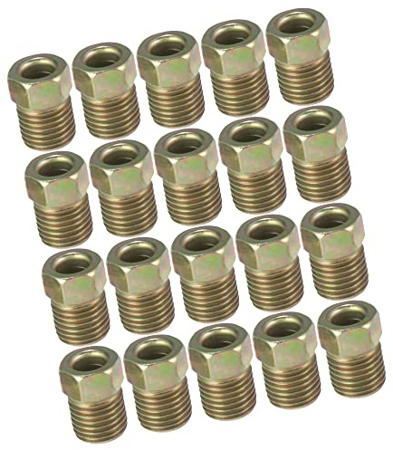 A ABSOPRO Bremsleitung Muttern für 3/16 Bremsleitung Schläuche (Set von 20)