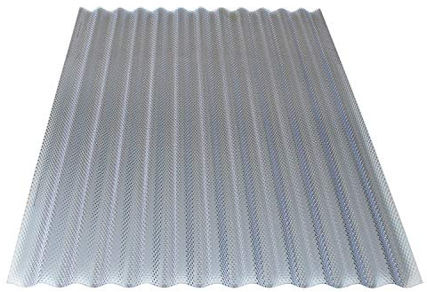 KAISER plastic® 5er Set Wellplatte Wabe | Xtra Strong (PC) | Wabenstruktur und klar | 2,6mm Stärke | Welle 76/18 | 104,5 x 250 cm | Made in Germany