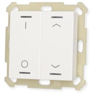 KNX Button Light 55 2-fold, RGBW, Reinweiß glänzend, switch_blind,